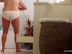 Our Curvy Grandma Spied In The Bathroom