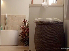 Our Curvy Grandma Spied In The Bathroom