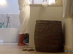 Our Curvy Grandma Spied In The Bathroom