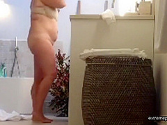 Our Curvy Grandma Spied In The Bathroom