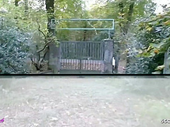 Anni Angel In German Skinny Teen Outdoor Foursome With 3 Stranger Nerd Guys