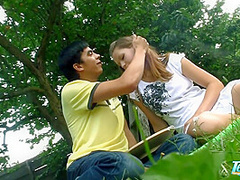 Teen At The Picnic With Hard Dick