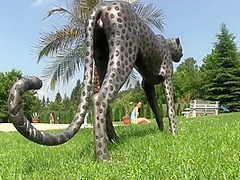 Poolside Slut Masturbates Her Ass And Pussy With Big Dildos