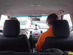 Blond Hair Babe Learner With P