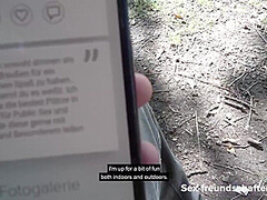 German Babe Is Wearing Glasses While Giving Blowjobs To