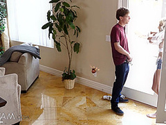 Slutty Step Sister Caught Sneaking In By Step Bro - SpyFam