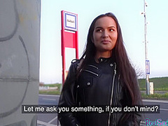 Teen4cash enjoys public POV BJ and pussyfuck outdoor