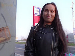 Teen4cash enjoys public POV BJ and pussyfuck outdoor