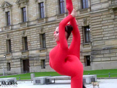 Flexible Statue In Front Of The Court - Watch4Fetish
