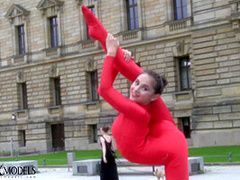 Flexible Statue In Front Of The Court - Watch4Fetish
