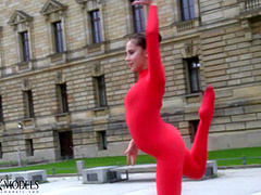Flexible Statue In Front Of The Court - Watch4Fetish