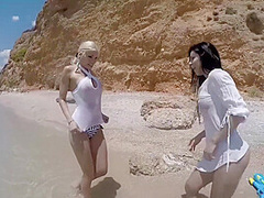 Playing At The Beach