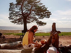 Diana Relaxing In The Bay