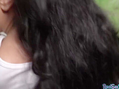 Babe4cash accepts POV outdoor public fuck after casting