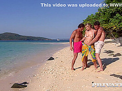 While Catches Some Rays On The Beach Shell B