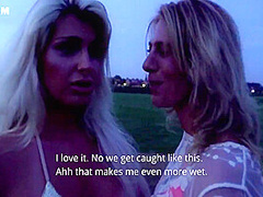 2 Blondes Picknicking Turns To Big Dicknicking