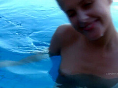 Private Pool Party - Sasha Blonde And Sasha Blonnde