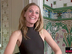 Submissive bondage MILF publicly rough fucked and toyed