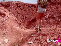 Hike Fucking Out In Nature With Natural Tits
