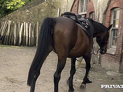 Posh Girl Takes A Big Farmers Cock For A Ri With Emma Leigh