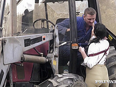 Posh Girl Takes A Big Farmers Cock For A Ri With Emma Leigh