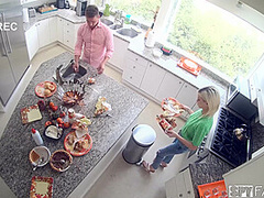 Stepsis Fucked In Kitchen On Thanksgiving - SpyFam