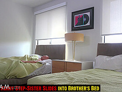 Caught! Horny Step-Sister Slides Into Step-Brother’s Bed - SpyFam