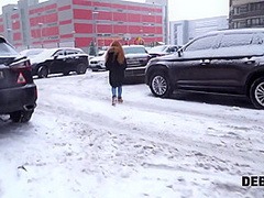 Cunning Guy Fucks Shaved Pussy Of Red Haired Cutie F