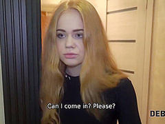 Cunning Guy Fucks Shaved Pussy Of Red Haired Cutie F