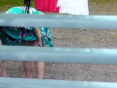 Milf Naked In Public. Voyeur. Frinas Husband Peeps In Window Like In House Yard Her Pregnant Sister Dries Clothes In Bathrobe No Bra And Panties. Public Nudity. Outdoors Pov 11 Min
