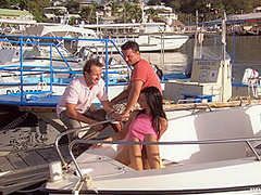 Mandy Saxo - Has A Threesome On A Tropical Island With