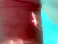 In The Swimming Pool With Cum On Ass