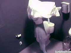 Public piss slut mastrubates in solo session