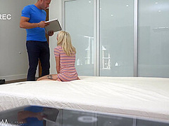 Stepsister Squirts On Stepbro's Laptop - SpyFam