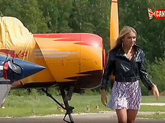 Katrin - Photoshoot Sport Plane