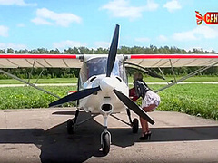 Katrin - Photoshoot Sport Plane