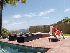 Step Brother Caught Peeping By Step Sister By The Pool - SpyFam