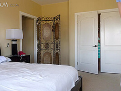 Step Brother Caught Peeping By Step Sister By The Pool - SpyFam