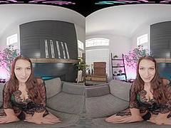 Busty brunette wants to suck and ride your cock in VR