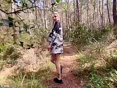 Blonde Blowjob Dick And Cum In Mouth In The Mountains