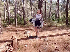 Blonde Blowjob Dick And Cum In Mouth In The Mountains