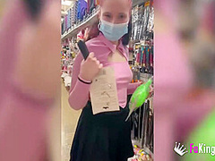 Teenage Hottie Shows Herself In Public Before A Hardcore Drilling!