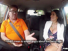 Busty Tattoo Milf Publicly Fucked Outdoor In Car By Tutor