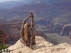 Contortion Performance On Grand Canyon - Watch4Fetish
