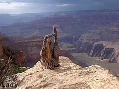 Contortion Performance On Grand Canyon - Watch4Fetish