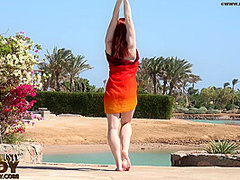 Elegnant Flexi Lady In Zentai Boysuit - Watch4Fetish