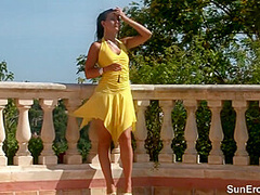 Mili Jay In Balcony Pool