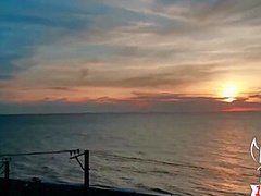 Lana Red - Slut Sucked Strangers Big Dick At Sunset By The Sea And Swallowed Cum - Treason On Outdoor