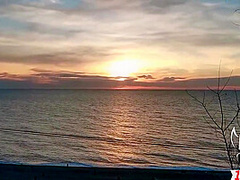 Lana Red - Slut Sucked Strangers Big Dick At Sunset By The Sea And Swallowed Cum - Treason On Outdoor