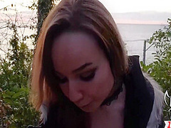 Lana Red - Slut Sucked Strangers Big Dick At Sunset By The Sea And Swallowed Cum - Treason On Outdoor